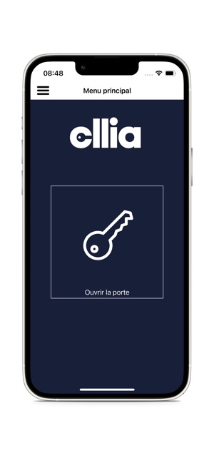 Menu principal de l’app